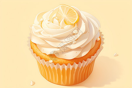柠檬杯子蛋糕图片