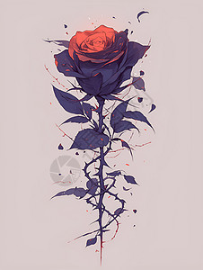 艳红的玫瑰图片