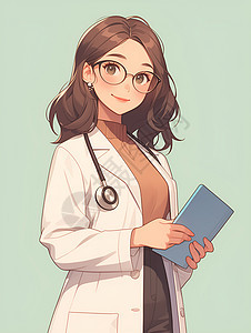 戴眼镜的医生图片