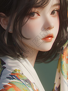 穿着汉服的少女图片