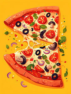 番茄味披萨图片
