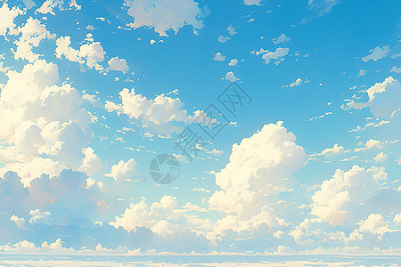 天空的云彩背景图片