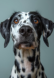 忧郁的斑点犬图片