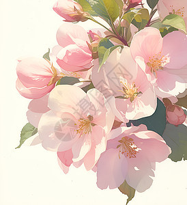 美丽盛开的粉色花朵图片
