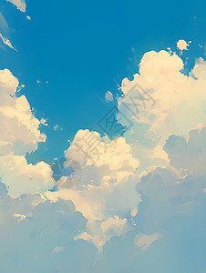 蓝天白云中的奇妙画卷图片