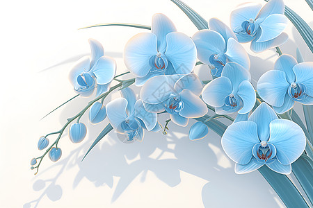 珍稀的蓝色兰花图片