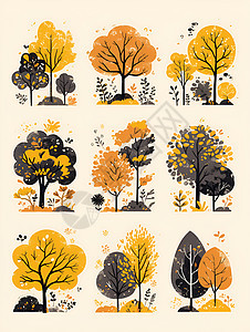 秋天大树的色彩图片
