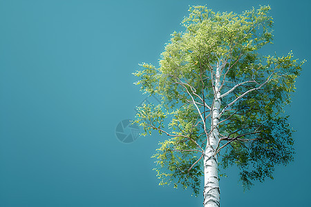 白桦树幼苗图片