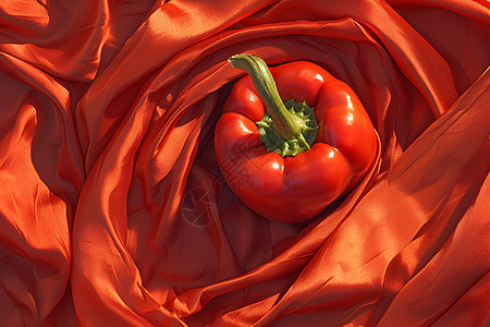 红色的辣椒插画图片