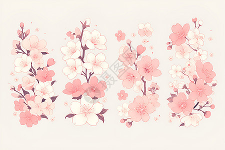 可爱的粉色花朵图片