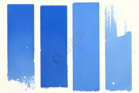 水彩画中的蓝色方块图片