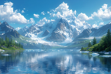 冰山的壮丽美景图片