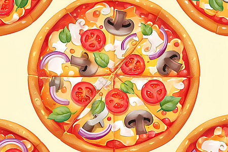 丰富营养的披萨图片