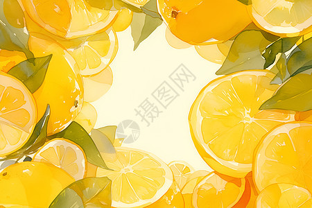 柠檬背景图图片