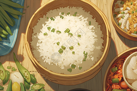 新鲜美味的米饭图片
