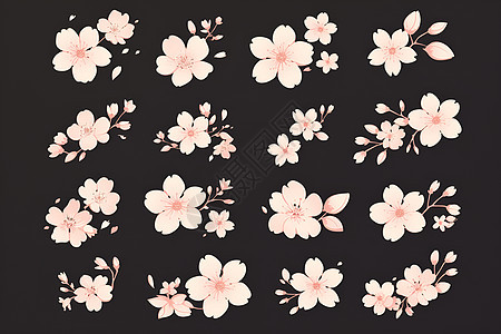 设计的樱花花卉图片