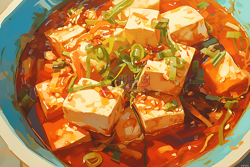 麻婆豆腐美食诱惑图片