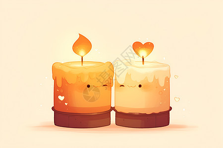 浪漫的蜡烛图片