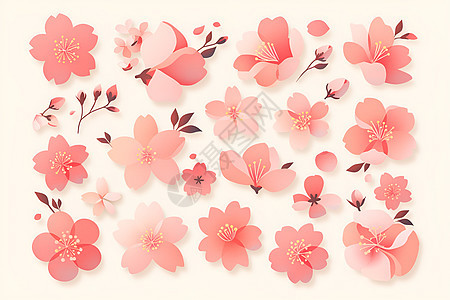 设计的樱花图标图片