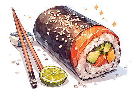 美味多彩的寿司图片