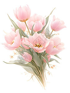 高贵典雅的郁金香背景图片