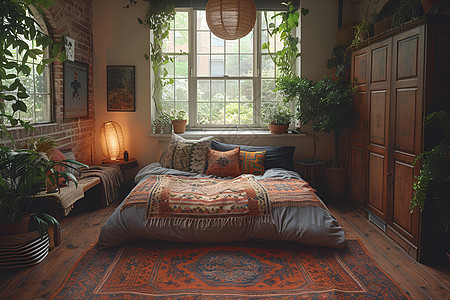 乡村风格的卧室装修图片