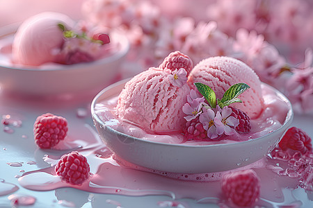 可口甜蜜的冰淇淋高清图片