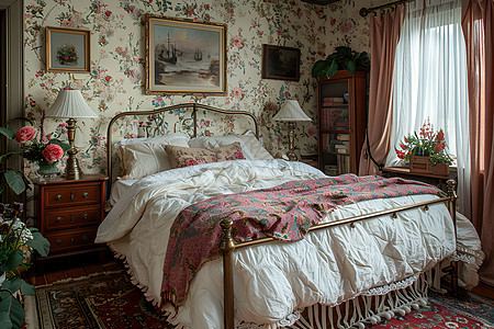 怀旧复古的卧室图片