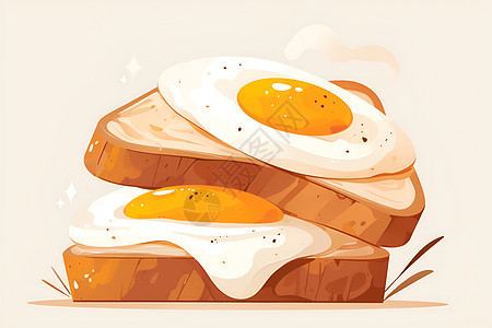 美味的早餐面包图片