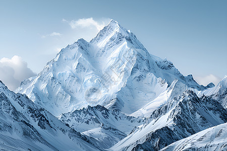 巍峨壮丽的山峰图片