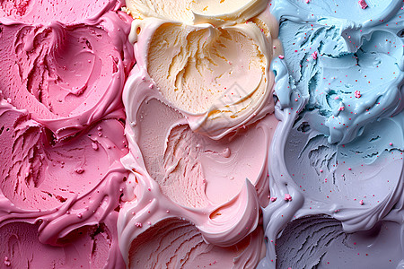 冷饮雪糕美味多彩的冰淇淋背景