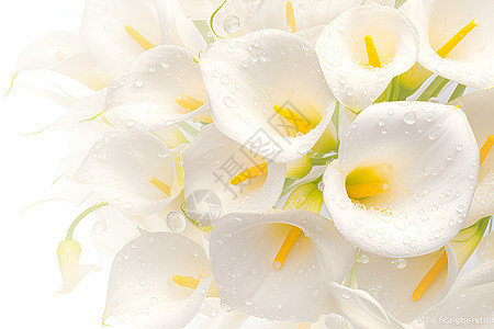 白色水仙花朵图片