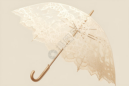 蕾丝伞的优雅图片