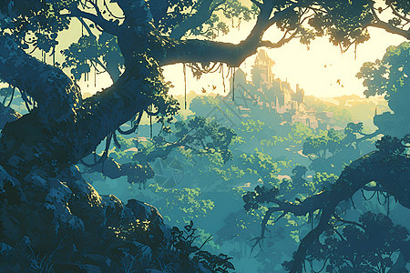 神秘森林的奇幻世界图片