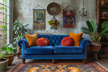 波西米亚风格的家具图片