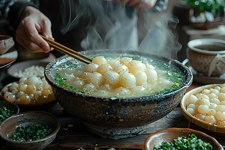 美味的汤圆图片