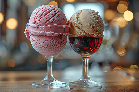 冰爽美味的冰淇淋图片