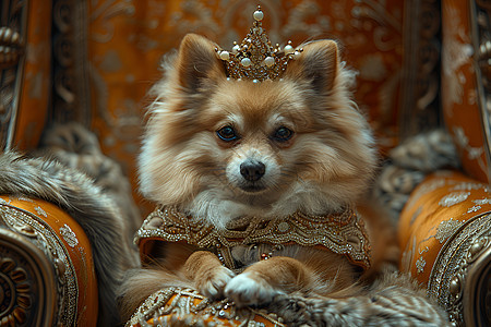 可爱小狗的皇冠图片
