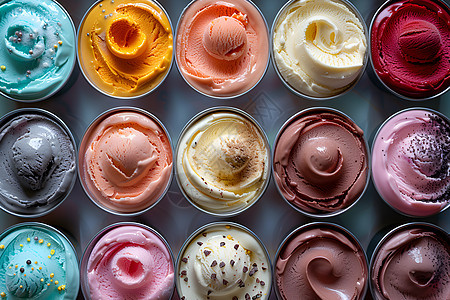冰淇淋的艺术创作图片