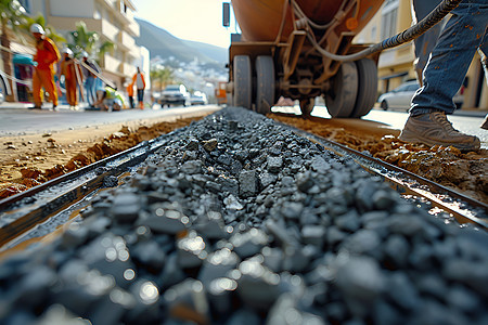 道路铺设图片