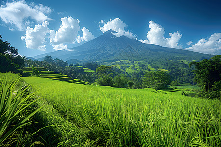 美丽的稻田图片