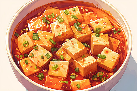 麻婆豆腐美味的口感图片