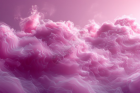 粉色的云朵图片
