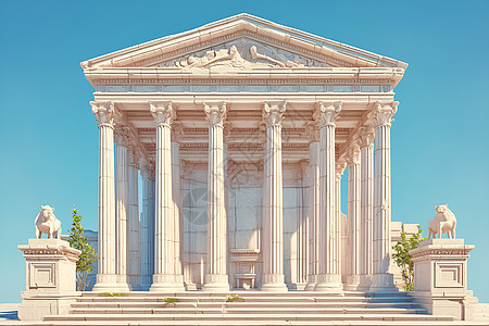 古希腊神庙建筑图片