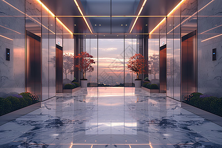 电梯大厅图片