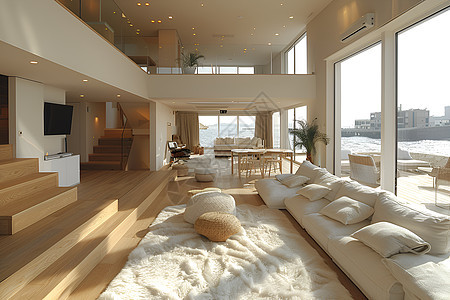 豪华现代风格的客厅图片