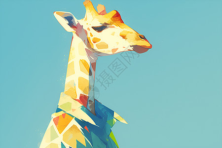 可爱的长颈鹿图片