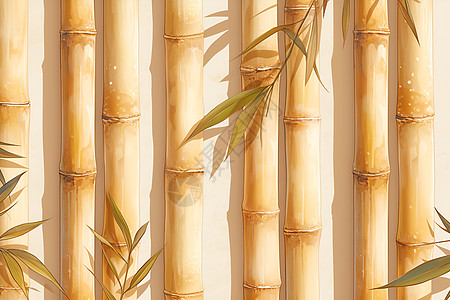 干枯的竹子图片