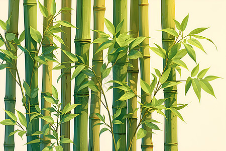青翠的竹子图片