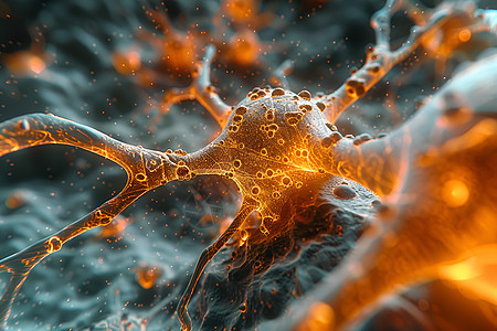 晶莹的神经细胞图片